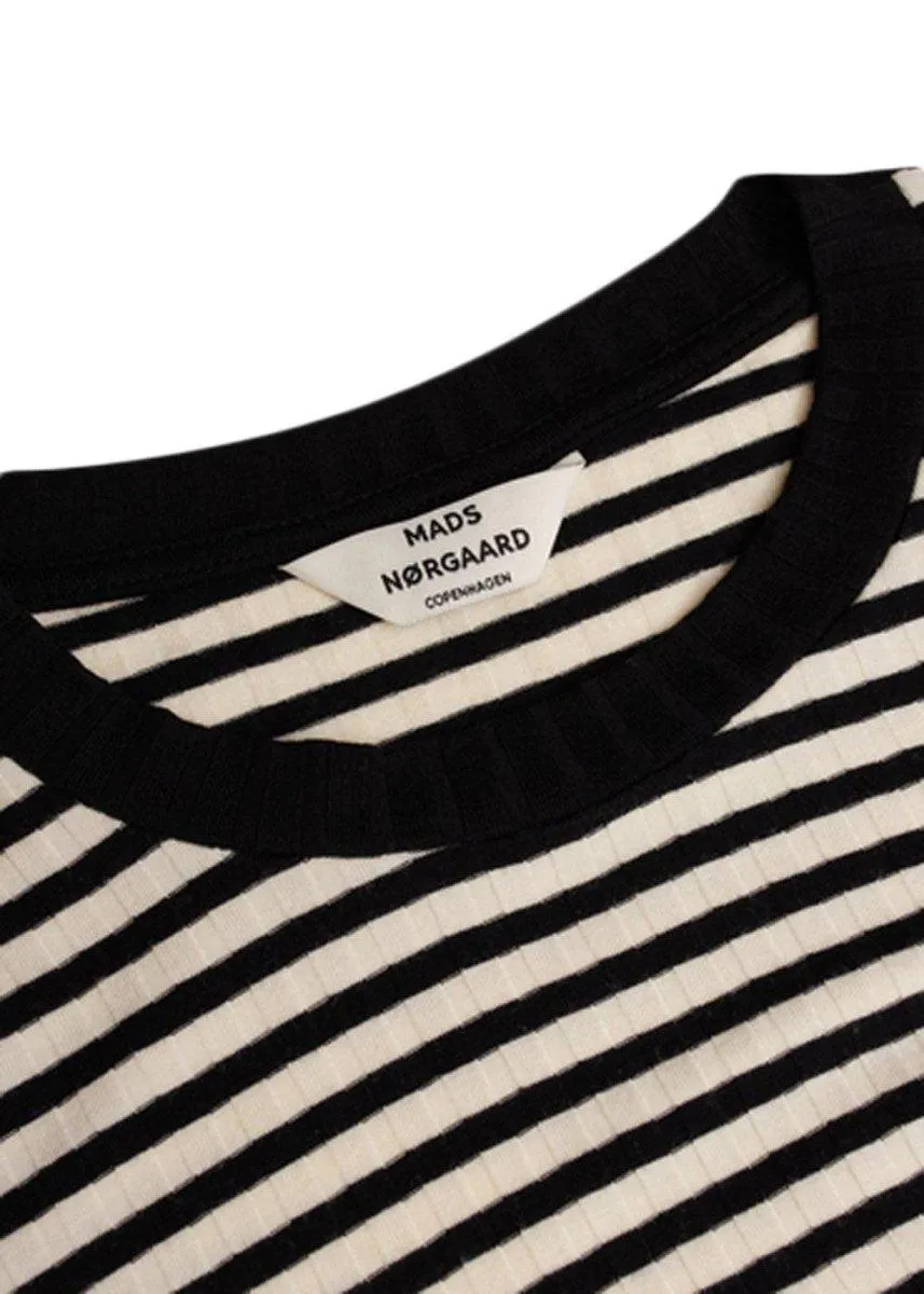 5x5 Stripe Mix Tuba - Off White/Black