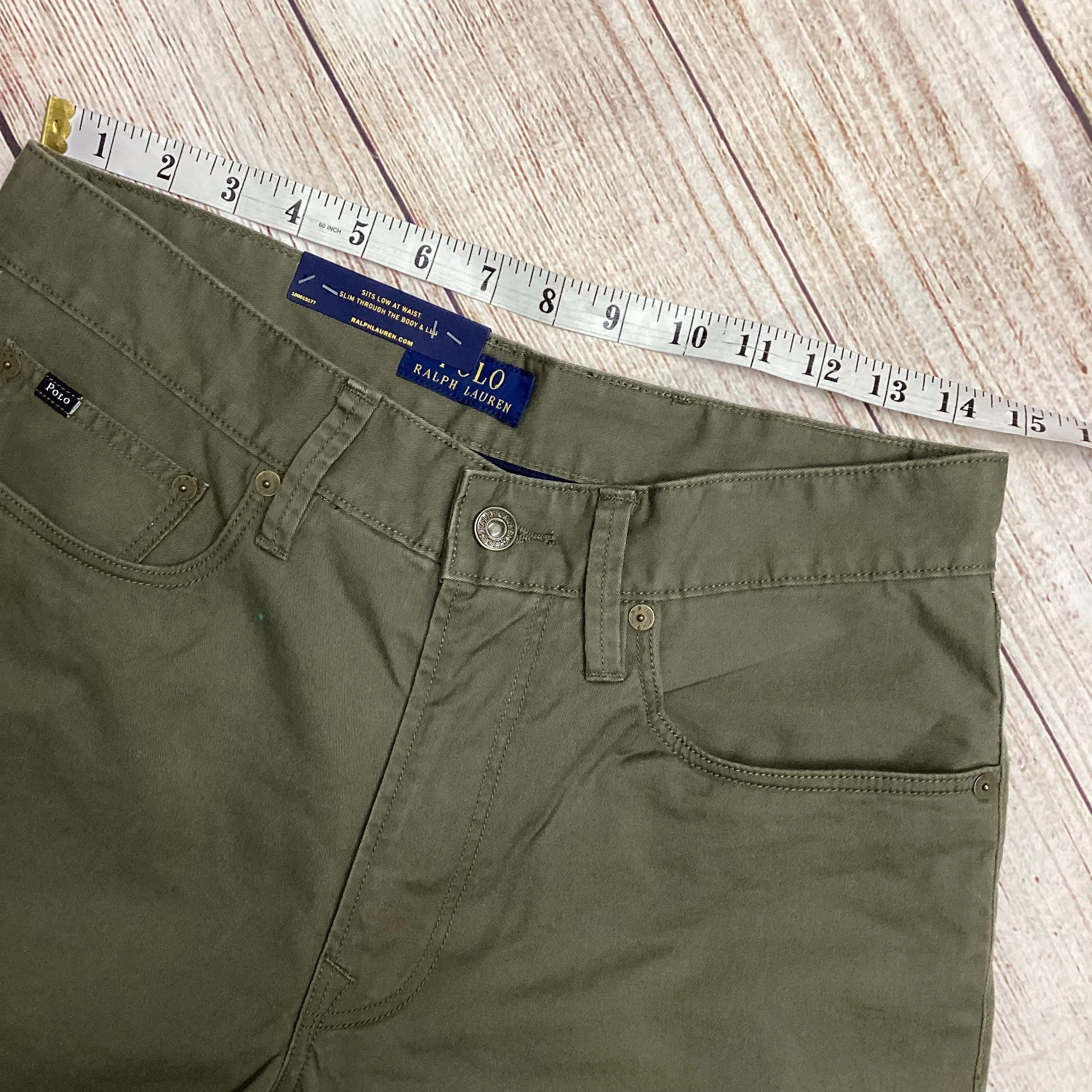 BNWT Ralph Lauren Green Slim Fit Sullivan Trousers W30 L32