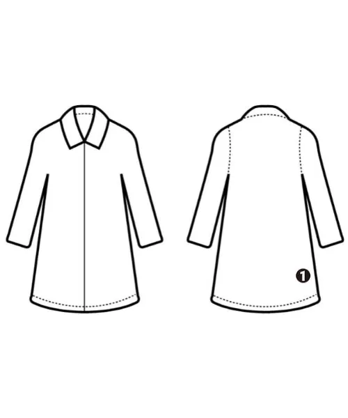 JUN RED Soutien collar coats